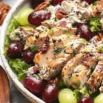 Grape and Chicken Salad with Lemon Balsamic Vinaigrette