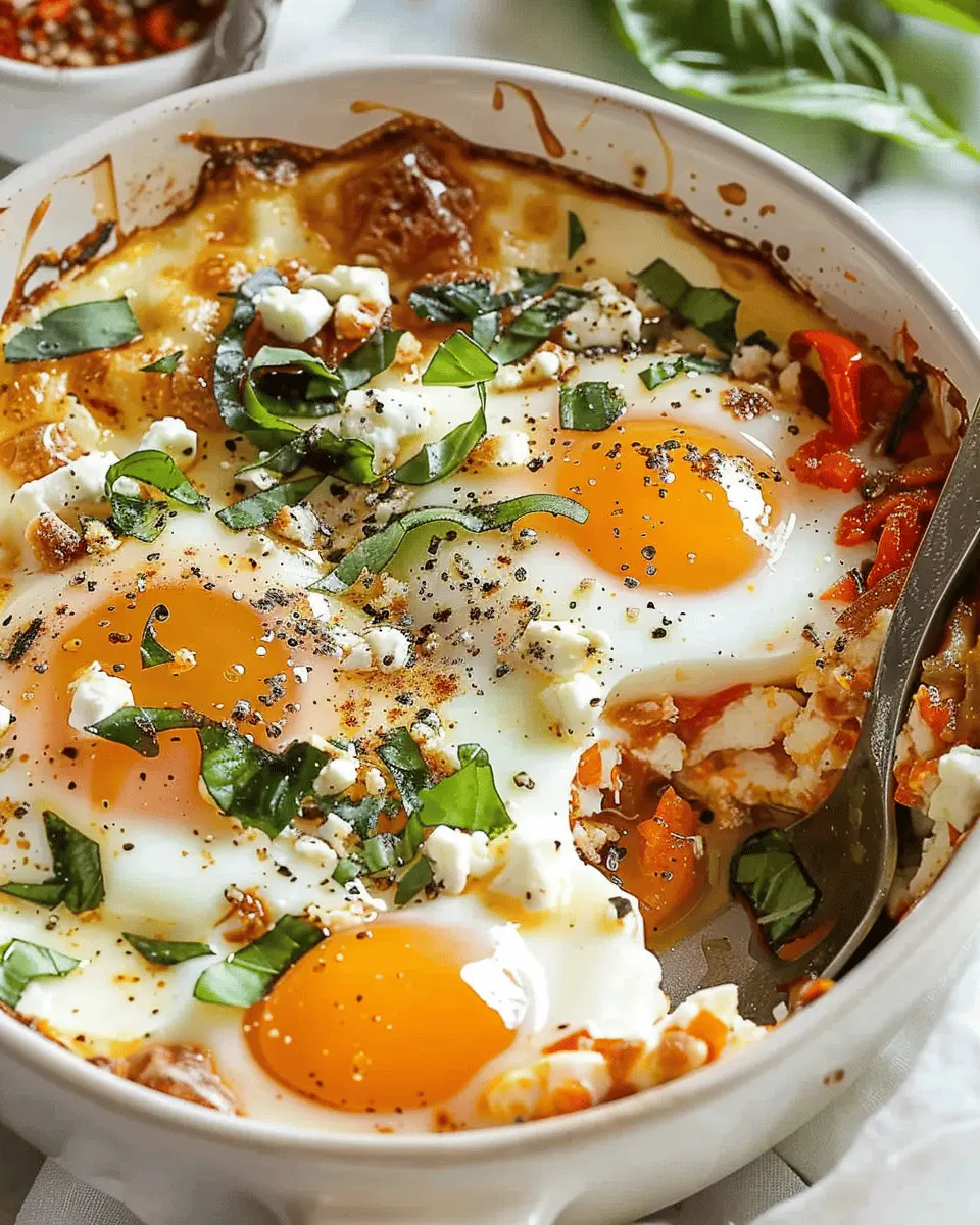 Baked Feta Eggs: Easy Comfort Food for a Cozy Brunch