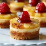 Mini Pineapple Upside-Down Cheesecakes