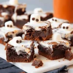 Ghost Marshmallow Brownies