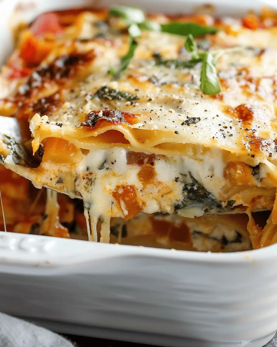 Cozy Roasted Vegetable Butternut Squash Lasagna Delightfully Easy