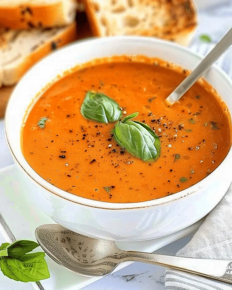 Roasted Tomato Basil Soup: The Best Comfort Food Recipe