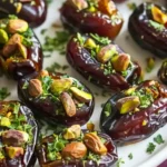 Delicious Roasted Boursin Stuffed Dates with Pistachios Recipe