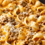 Creamy Beef and Shells