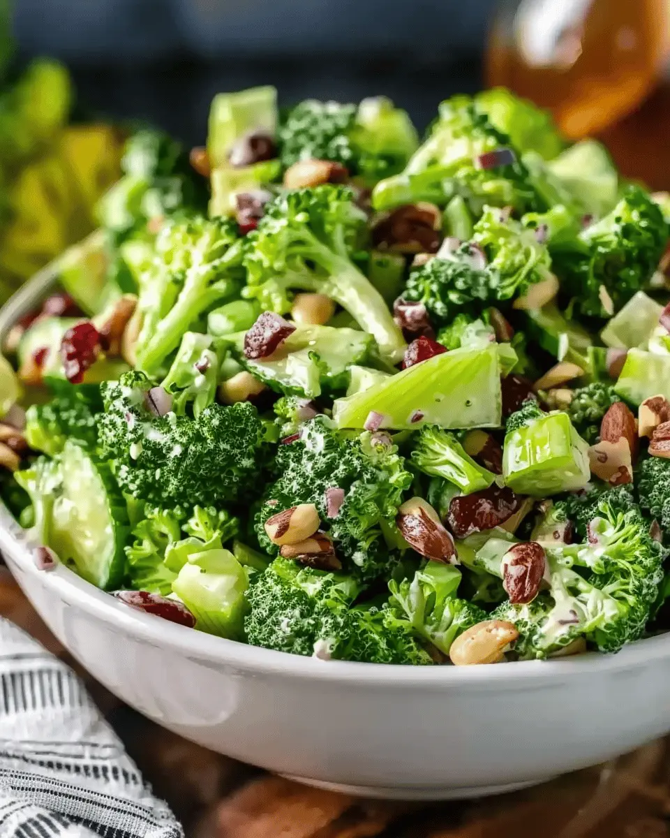 The Best Broccoli Salad with Turkey Bacon and Chicken Ham Delight