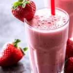 Cottage Cheese Smoothie With Strawberries