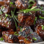 Sweet and Sticky Steak Bites