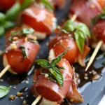 Prosciutto Wrapped Mozzarella Bites