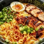 Fiery Chicken Ramen : A Comforting Noodle Bowl