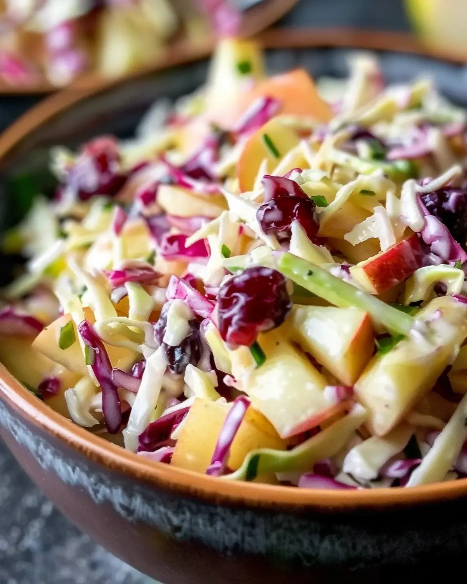 Cranberry Apple Coleslaw: The Best Crunchy Side for Any Meal