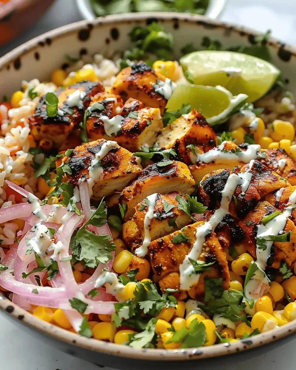 Tasty Street Corn Chicken Bowl: A Juicy and Easy Dinner Delight