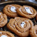 Spooky Ghost Brown Butter Pumpkin Cookies