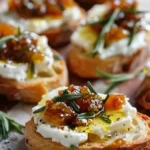 Whipped Feta Crostini with Hot Honey Recipe