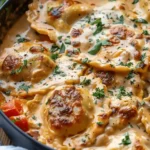 Creamy Tuscan Chicken Ravioli