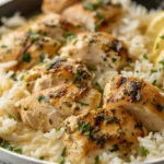 Creamy Herb Chicken & Basmati Rice – A Comforting, Flavor-Packed One-Pan Meal