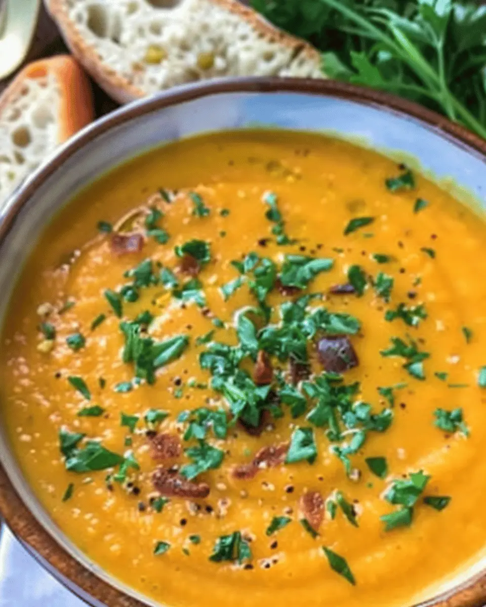 Creamy Carrot Soup Recipe: Easy Comfort with Turkey Bacon Twist
