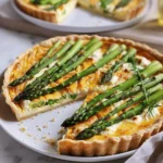 Asparagus & goat's cheese tart