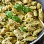Creamy Chicken Pesto Pasta