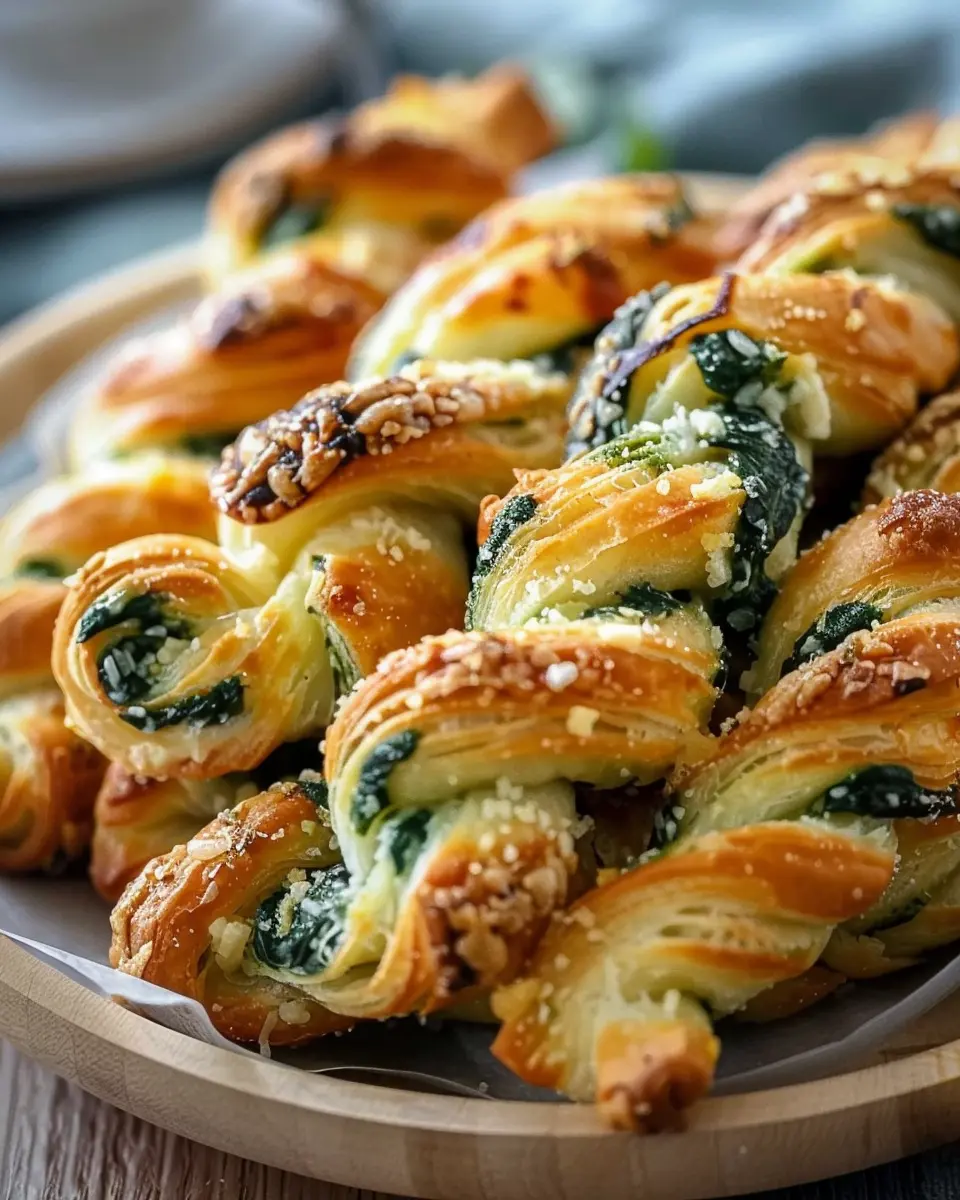 Delicious Parmesan Spinach Cheese Twists for a Fun Gathering