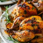 Truffle Herb Butter Cornish Hens
