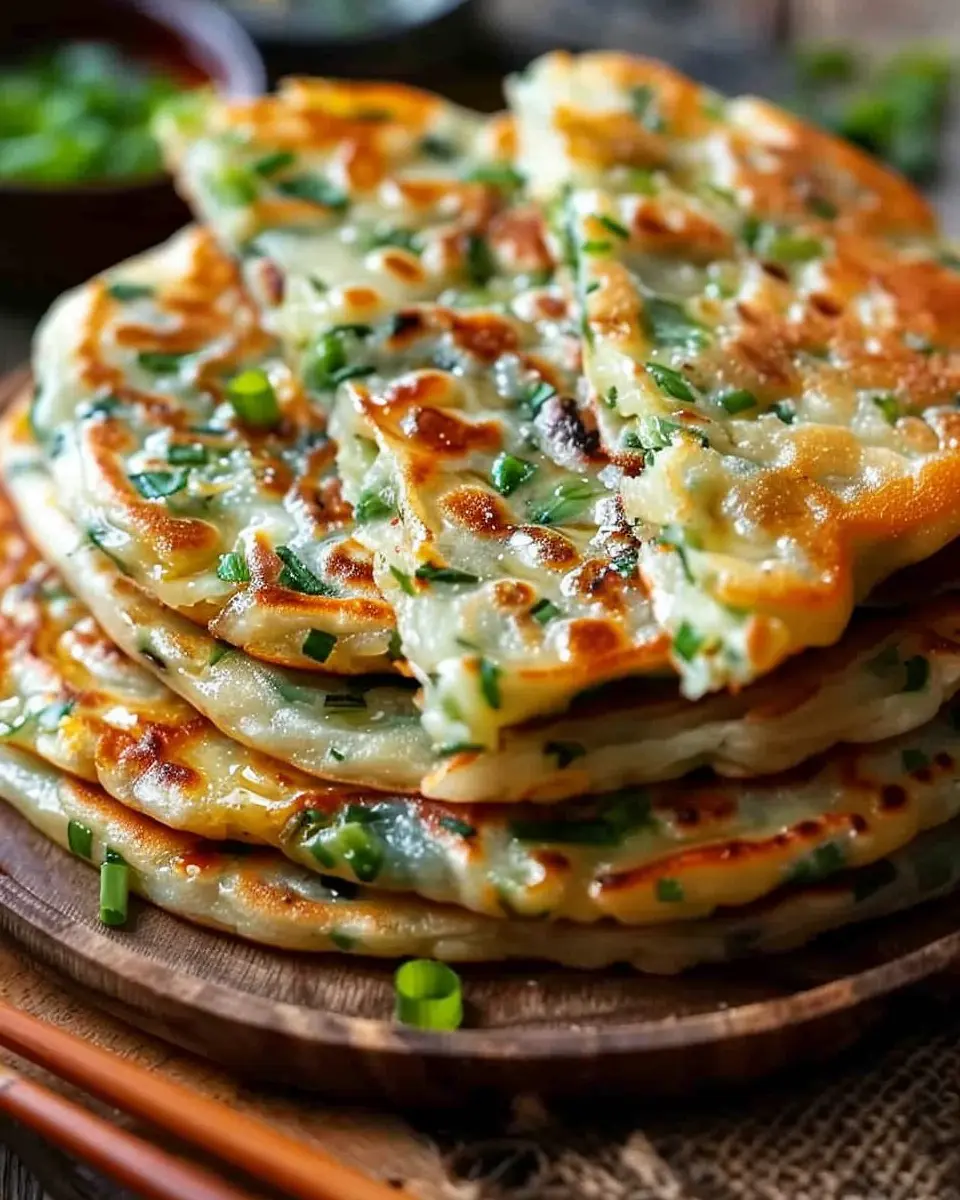 Crispy Chinese Scallion Pancakes: Easy Homemade Delight for All