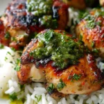 Juicy Peruvian Chicken & Rice with 5-Star Green Sauce Magic