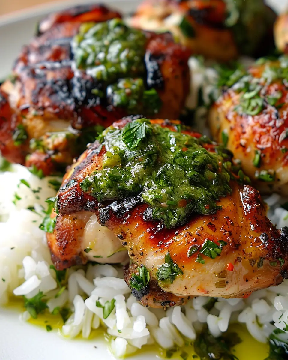 Juicy Peruvian Chicken and Rice with 5-Star Green Sauce Delight