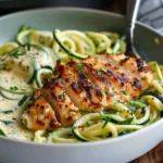 Zucchini Noodle Chicken Alfredo