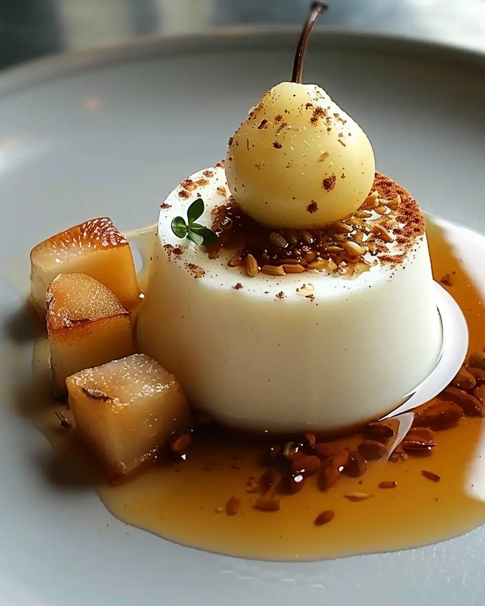 5-Star Cardamom Panna Cotta: Elegant & Easy Dessert with Pears