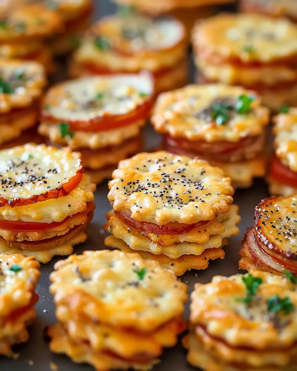 Ritz Cracker Party Sandwiches: Easy Turkey Bacon and Chicken Ham Treats