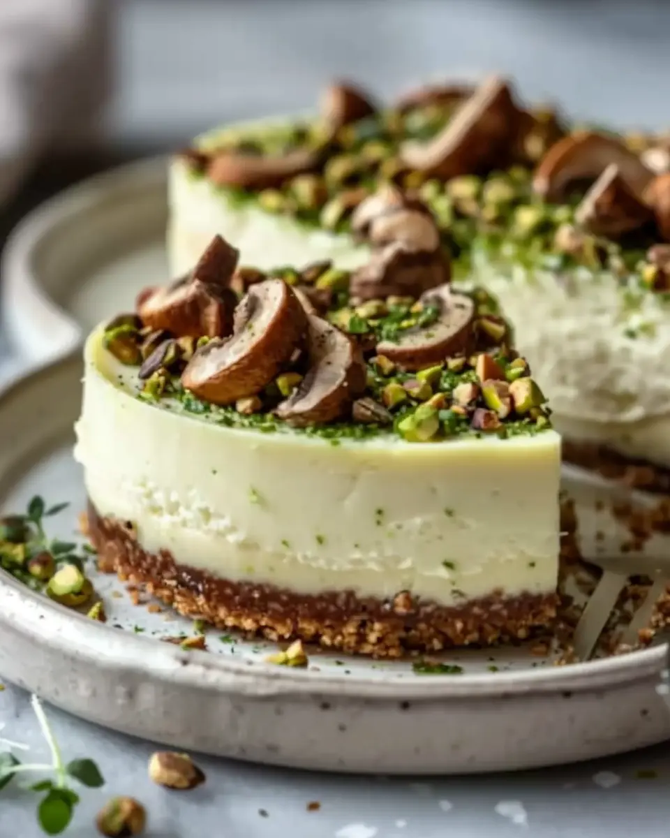 Delicious Pistachio and Mushroom Cheesecake Recipe for Indulgent Treats