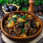 Pork Stew with Bacon, Apples, and Prunes