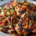 Why Sticky Apple Cider Chicken with Crisp Autumn Slaw Shines