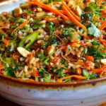 Crispy Rice Salad with Peanut-Chili Dressing