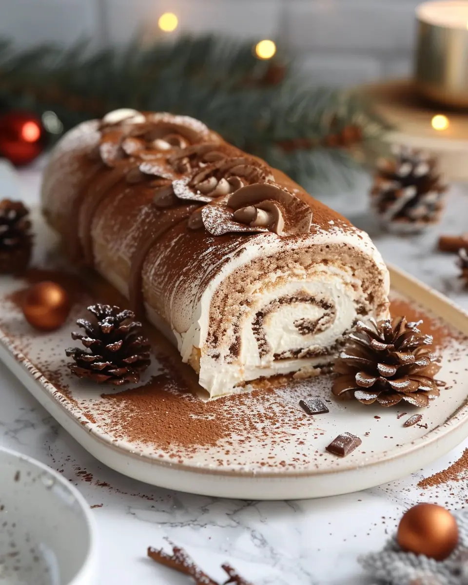 Gourmet Tiramisu Yule Log Cake: An Indulgent Holiday Delight