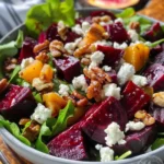 Sweet & Tangy Roasted Beet Salad With Goat Cheese And Walnuts Recipe