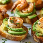 Garlic Shrimp Crostini with Avocado: A Flavorful Bite-Sized Delight