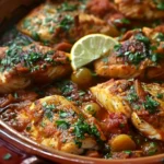 Moroccan Fish Tagine with Ginger & Saffron