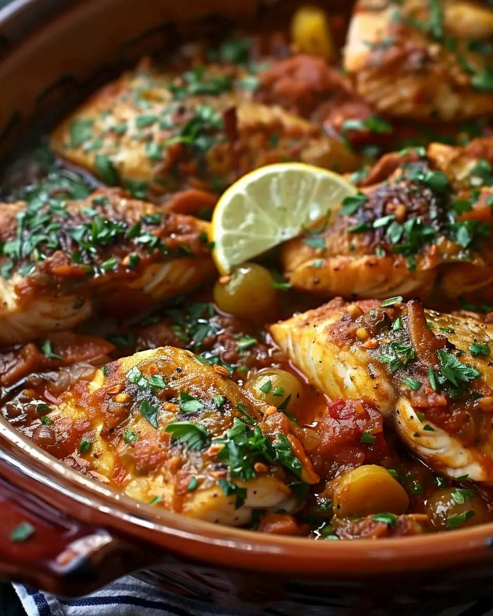 Moroccan Fish Tagine with Ginger &amp; Saffron: A Flavorful Journey