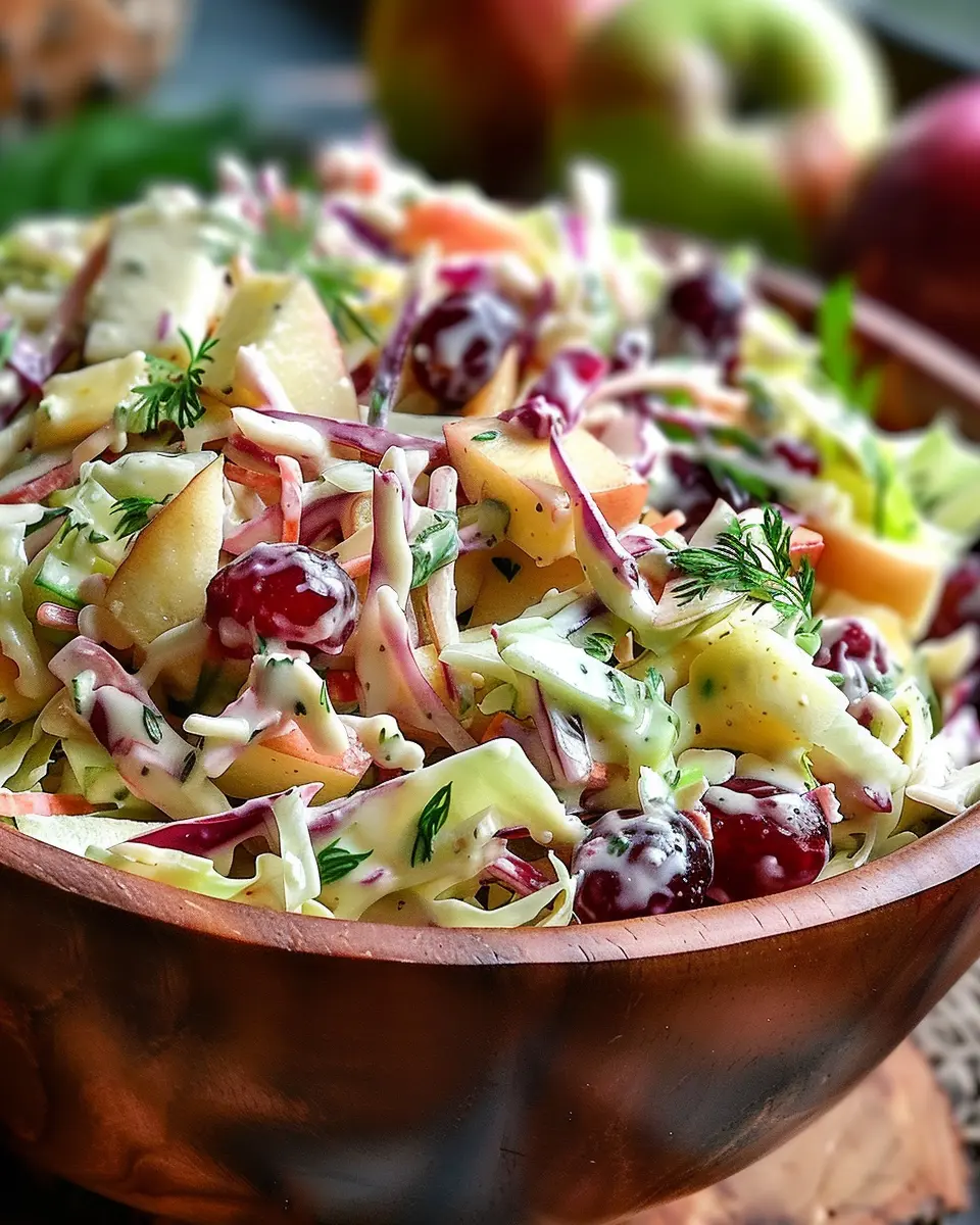 Cranberry Apple Coleslaw: The Best Healthy Twist for Your Table