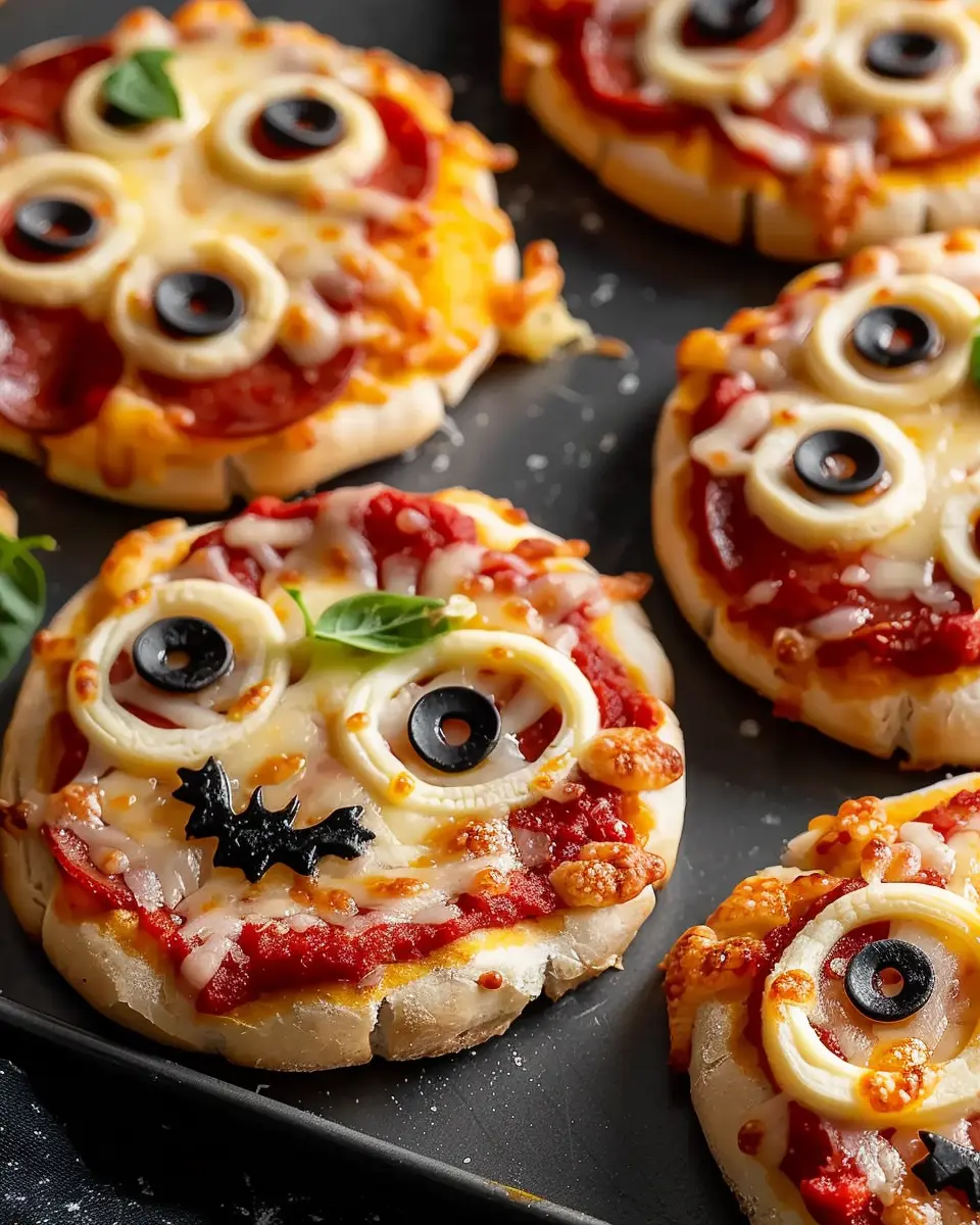 Spooky Mini Halloween Pizzas: Easy and Fun Recipe for All Ages