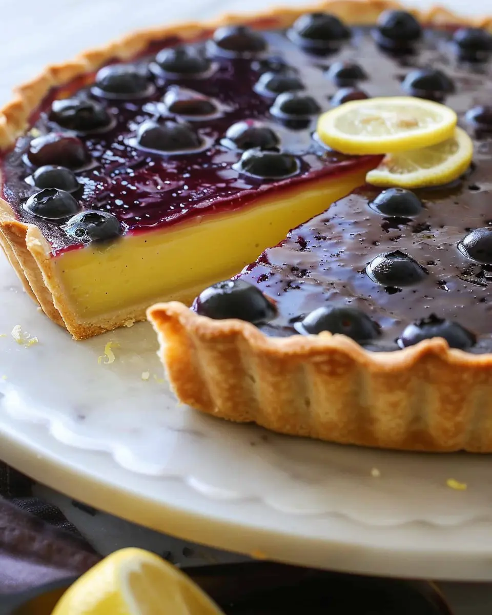 blueberry lemon curd tart: a delightful homemade dessert experience