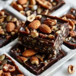 Dark Chocolate Nut Squares