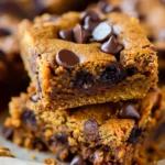 Pumpkin Bars with Chocolate Chips
