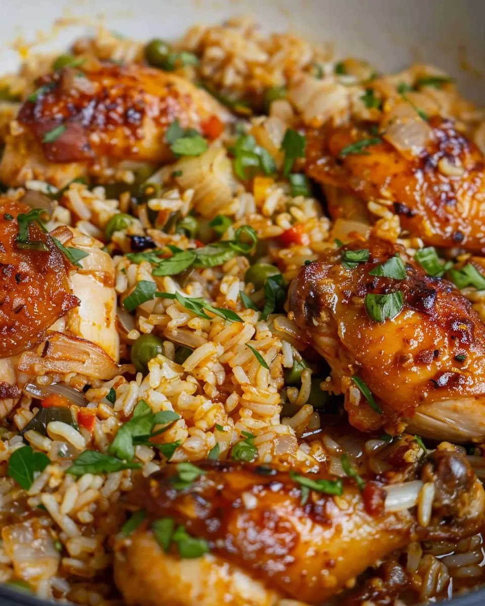 One Pot Sticky Coconut Rice Chicken: Easy Comfort Food Delight