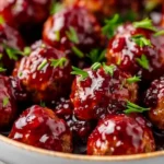 Quick Cranberry Meatballs (Christmas Recipe)