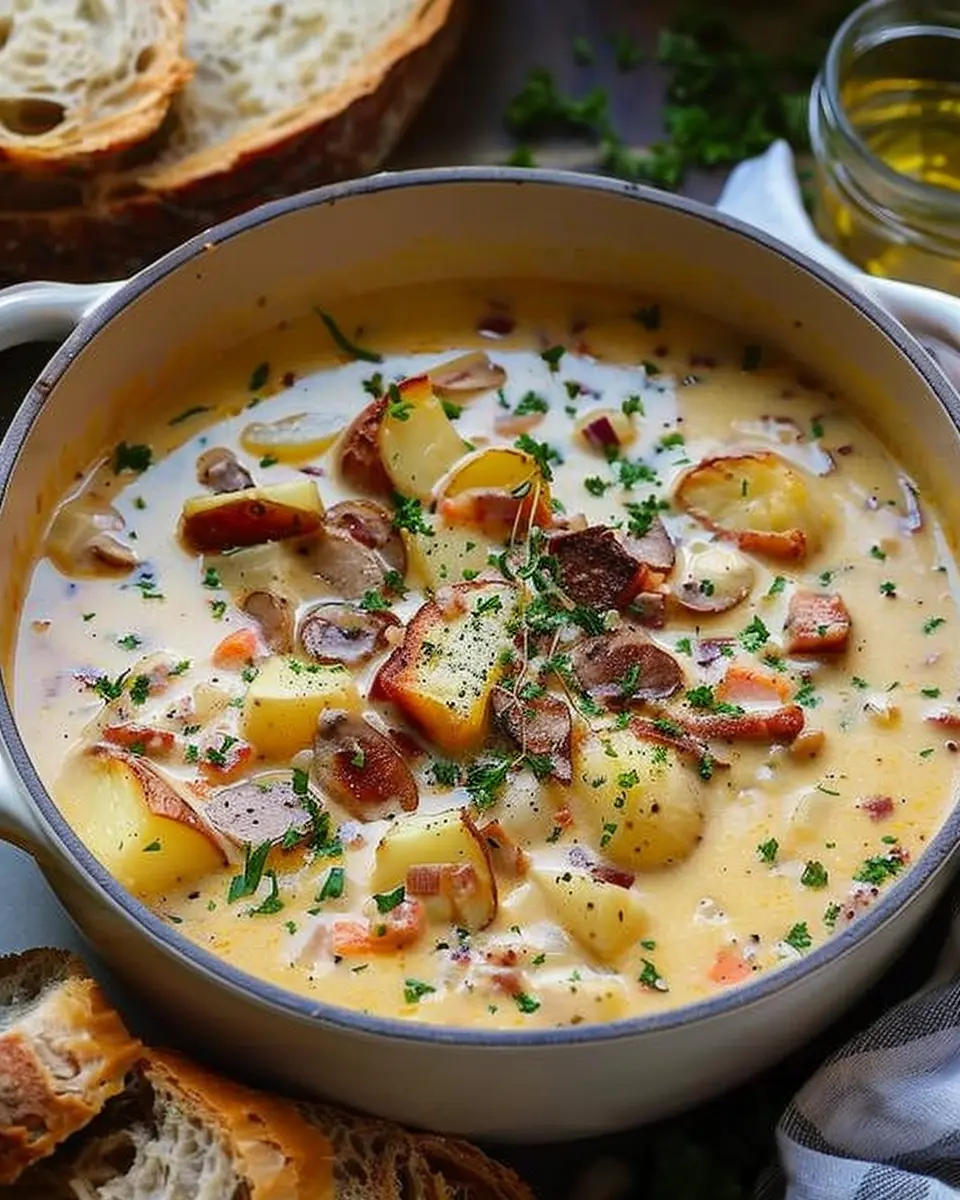 Cajun Potato Soup: Easy Comfort with Turkey Bacon and Chicken Ham