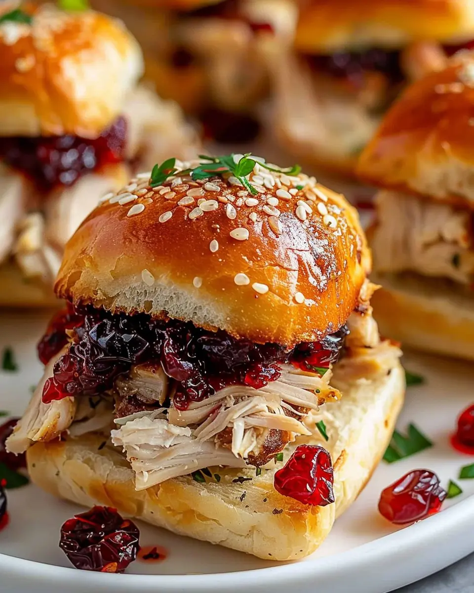 Thanksgiving leftover turkey cranberry sliders: Easy and Delicious Treats