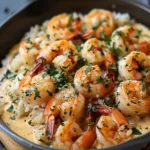 Creamy Garlic Shrimp with Rice rich, buttery, and full of flavor