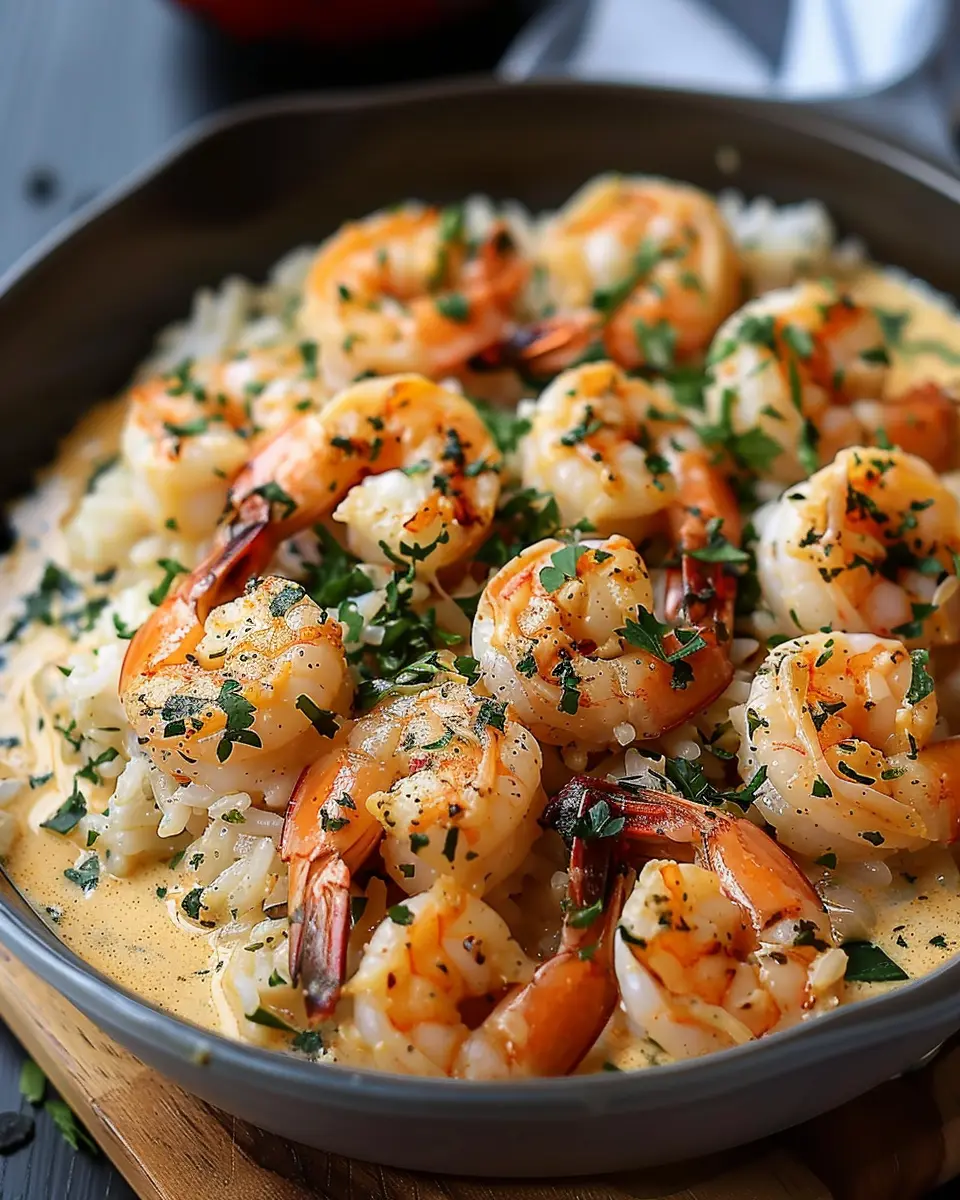 Creamy Garlic Shrimp with Rice: Indulge in Rich, Buttery Flavor